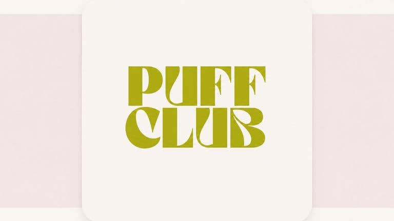 Puff Club logo on a white background representing the cannabis community platform.